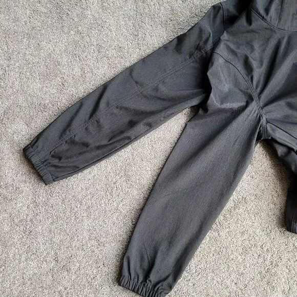 Nomad Jacket Mens Sz M Tech Fleece Lined Hooded Full Zip Snap Pockets Gray READ - Picture 13 of 15